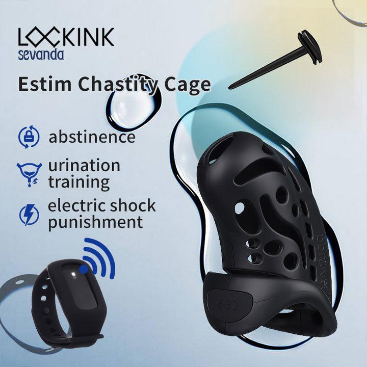 Nautilus Estim Chastity Cage - Delightor