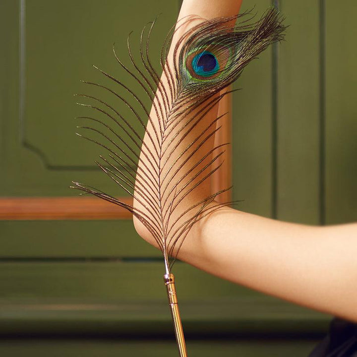 SEVANDA Natural Peacock Flirting Feather Tickler - Delightor