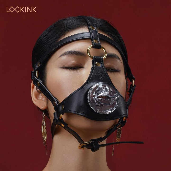 LOCKINK Blowjob Head Harness Muzzle for Puppy Play - Delightor