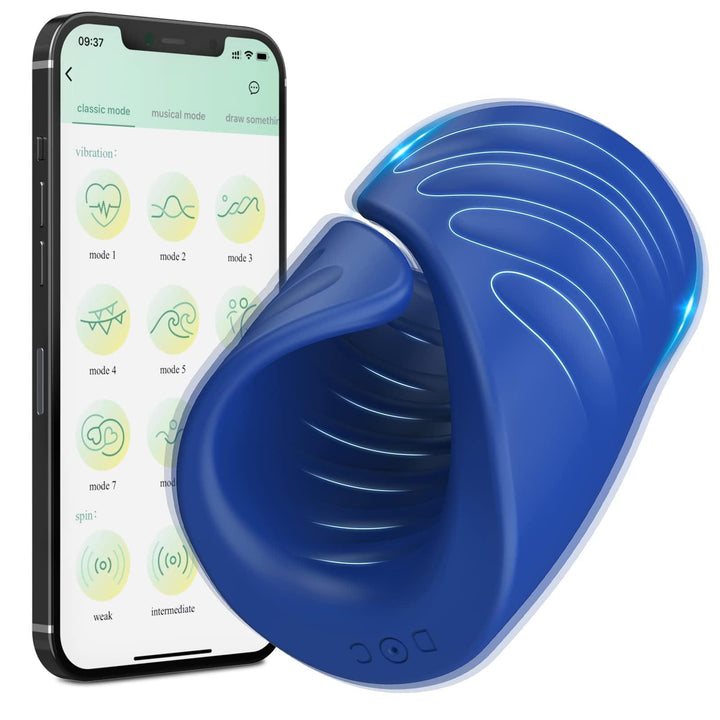 Male Masturbator Penis Training Vibrator with APP Control - Delightor